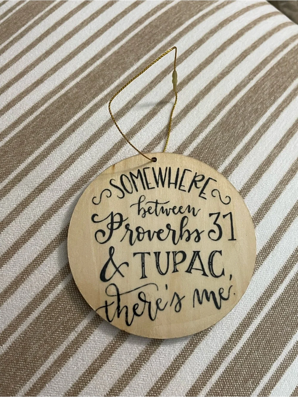 Proverbs & Tupac ornament